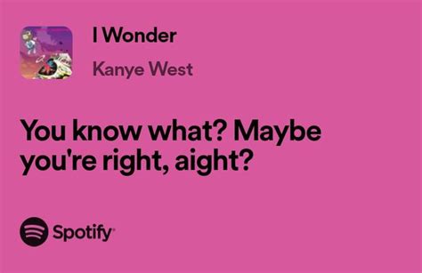 I Wonder Best Lyric Card Kanye West Lyrics Rap Music Quotes Rap Lyrics