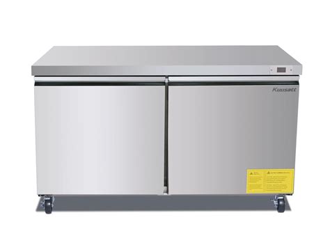 Commercial Stainless Steel 2-Door Freezer Under-counter TUC-48F