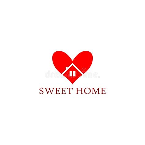 Sweet Home Logo Icon Isolated on White Background Stock Vector ...