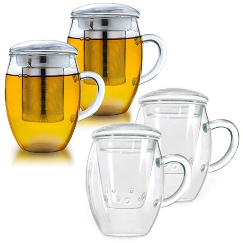 Creano Lot De Verres Th Tout En Un Avec X Passoire En Acier