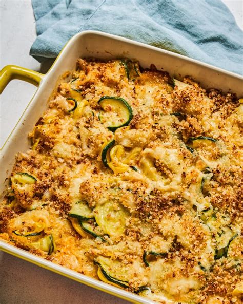 Zucchini And Squash Casserole Easy Vegetarian Recipe The Kitchn