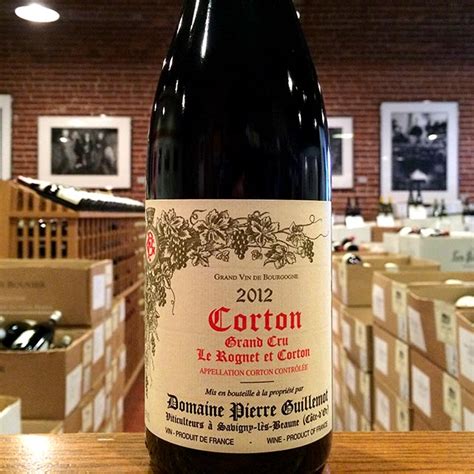 Corton Grand Cru Le Rognet Et Corton Domaine Pierre Guillemot