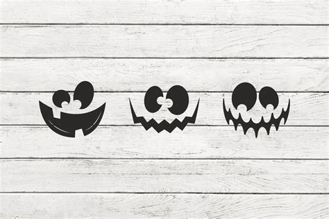 Pumpkin Faces SVG Pumpkin Faces Silhouette Halloween Faces - Etsy