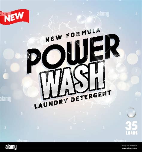 Laundry Detergent Background Design Clean Power Powder Soap Laundry