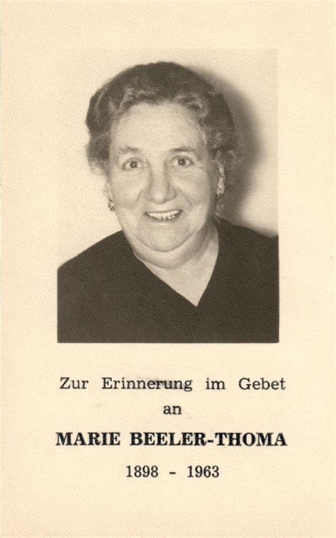 Portrait Archiv Zgf Marie Beeler Thoma Wollerau