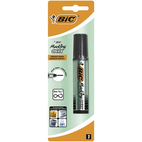 Marqueur Permanent Onyx Pointe Moyenne Noir Bic Le Marqueur