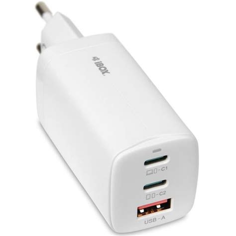 Ibox C 65 Blanco Cargador Universal Gan 65w Con Ofertas En Carrefour