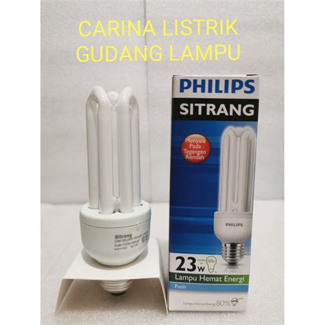 Jual LAMPU PHILIPS SITRANG 23W 23 WATT PUTIH Shopee Indonesia