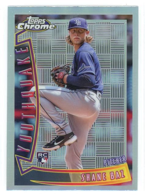 2022 Topps Chrome Sonic Youthquake Shane Baz Tampa Bay Rays YQ 11 EBay