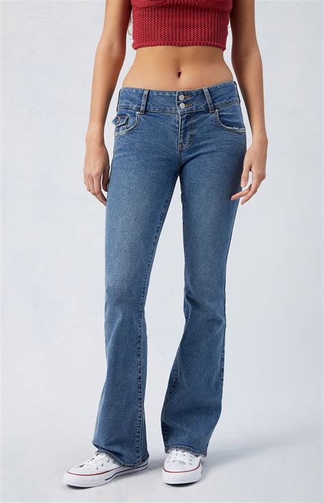 low rise boot cut jeans 9