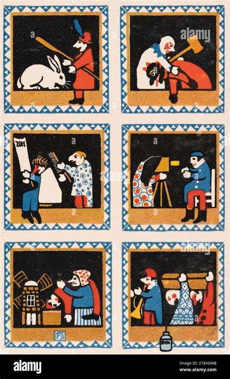 Postcard of the Wiener Werkstätte No 382 Kasperltheater Hans