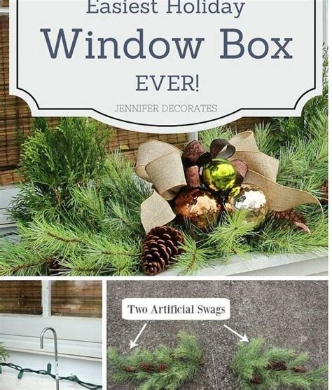 Easiest Christmas Window Box Idea Ever Hometalk