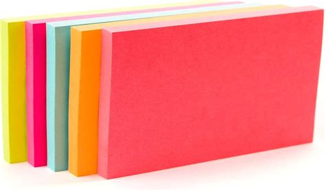 Post It Notes Neon Colors 3 X 5 In 76 X 127 Mm 655 5pk Assorted