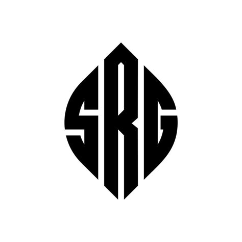 Srg Circle Letter Logo Design With Circle And Ellipse Shape Srg