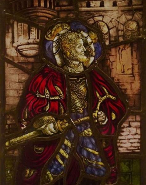 Stained Glass Man In Armour Painting Stained Glass Art