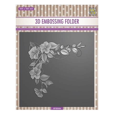 Flower Corner Embossing Folder Riverside Crafts