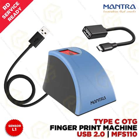 MANTRA MFS110 L1 FINGERPRINT SCANNER RD SERVICE INCLUDED USB TYPE C PORT