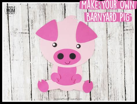 Easy Cut and Paste Pig Craft Activity for Preschool Kids