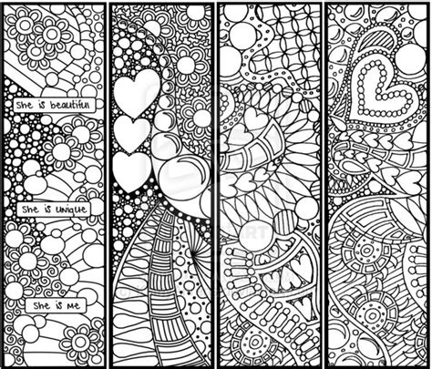 Bookmarks Of Love Lineart By Kathyahrens On Deviantart Coloring Bookmarks Abstract Coloring