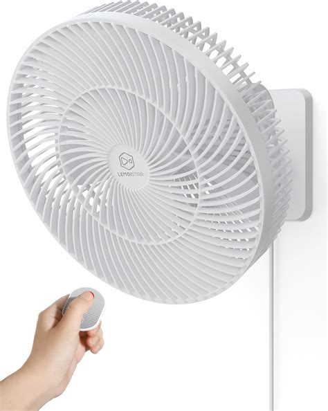 wall mounted oscillating fan  remote timer compact bedroom