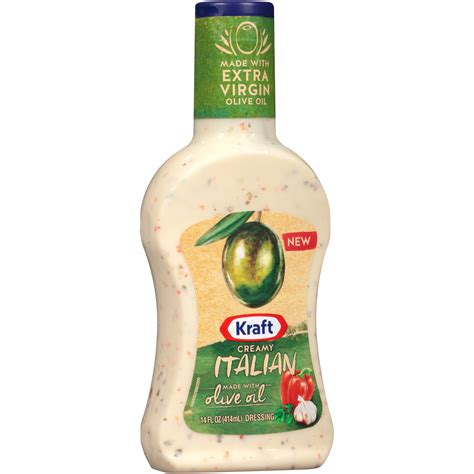 Kraft Creamy Italian Salad Dressing With Olive Oil 14 Fl Oz Shipt