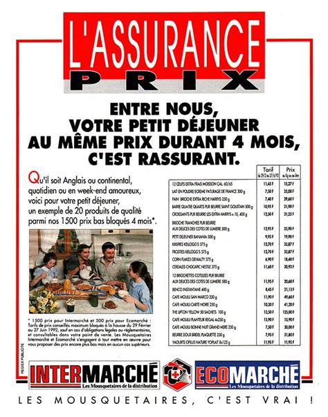 Ans D Histoire De La Publicit Dans Paris Match Marque Intermarche