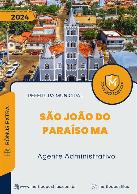 Apostila Agente Administrativo Prefeitura De S O Jo O Do Para So Ma