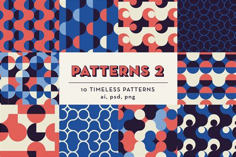 PATTERNS BUNDLE: 100 Geo Patterns | Pre-Designed Photoshop Graphics ...