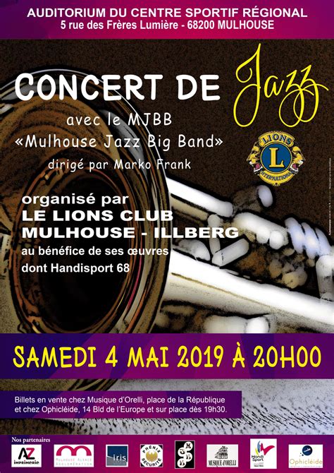 Affiche Concert Lions Lions Clubs District Est