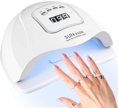 CARYWON Lámpara de Uñas 200W 45 UV LED Lámpara de Uñas para Esmalte