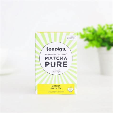 Teapigs Premium Organic Matcha Pure Sachets Tea At Heart