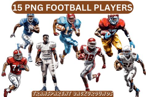 15 Png Football Players Graphic By Imagination Station · Creative Fabrica