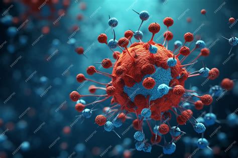 Premium Ai Image 3d Illustration Of Virus Background Landscape