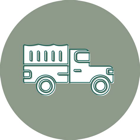 Military Truck Vector Icon 20290022 Vector Art At Vecteezy