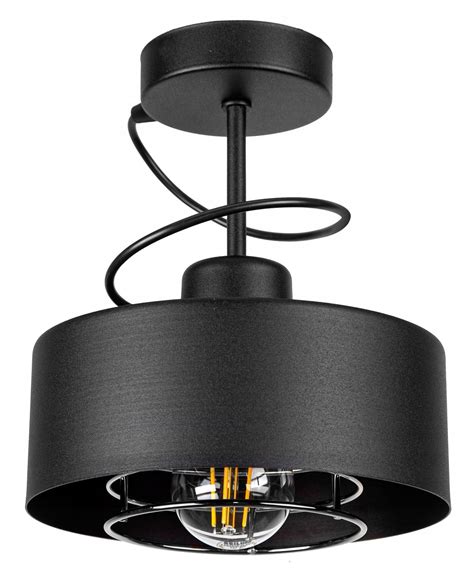 Metalowa lampa sufitowa Loft Edison Miedź Chrom Manufaktura