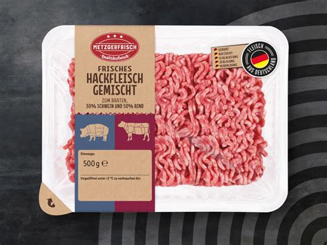 Metzgerfrisch Frisches Hackfleisch Gemischt G Von Lidl Ansehen