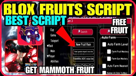 Script Blox Fruit Mobile No Key Auto Farm Fruit Rain Race V Raid