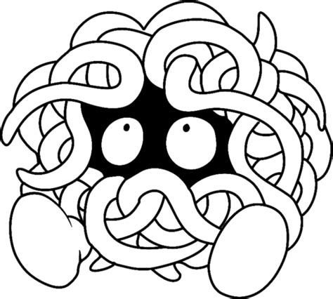 Pokemon Tangela Coloring Page Turkau