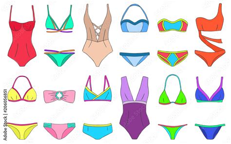 Bikini Set Woman Swimsuits Doodle Bikini Collection Summer Vacation