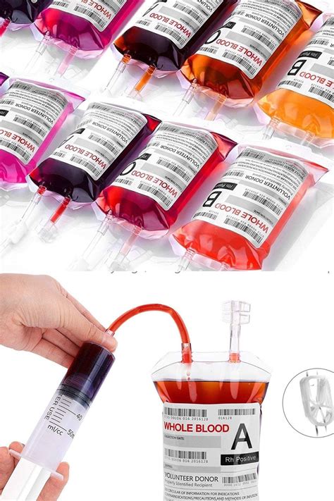 Bolsa De Sangre Para Bebidas Wynk Paquete De 10 Bolsas De Sangre