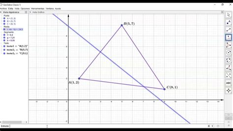 Cómo Hallar El Circuncentro De Un Triángulo Usando Geogebra Youtube