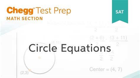 Sat Prep Sat Circle Equations Chegg Test Prep Youtube