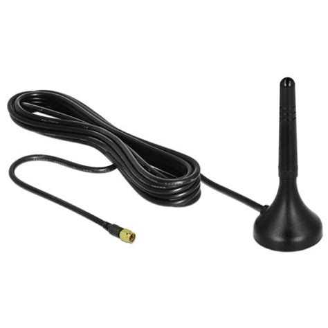 Delock LTE Antenne SMA Stecker 1 2 DBi Starr Omnidirektional