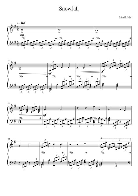 Snowfall Sheet music for Piano (Solo) | Musescore.com