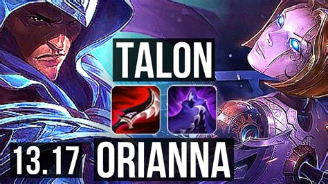 TALON Vs ORI MID 5 0 6 1600 Games 2 0M Mastery KR Master 13