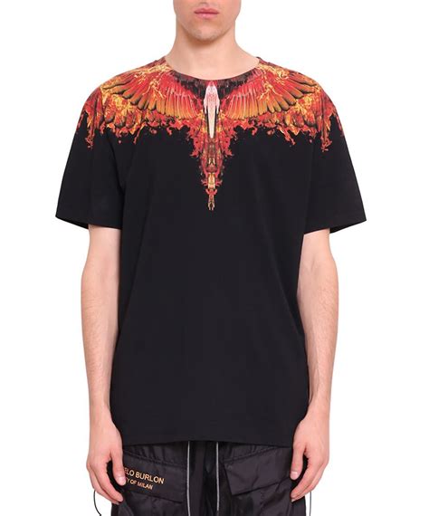 Marcelo Burlon County Of Milan Flame Wing Cotton T Shirt