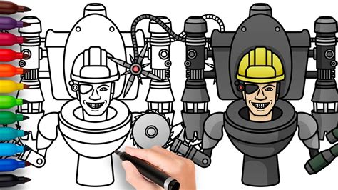 COMO DIBUJAR a JETPACK ENGINEER Skibidi Toilet paso a paso fácil y