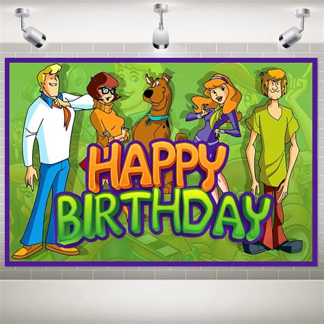 Buy Scooby Doo Birthday Party Supplies5x3ft Scooby Doo Backdrop Scooby