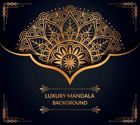 Luxury Ornamental Mandala Background Design With Golden Mandala Free