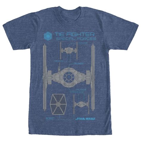 Star Wars The Force Awakens Mens Tie Fighter Special Forces T Shirt